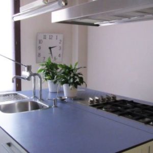 Cucina Binova Alluminio Corian Lilac Appartamento Poggio=torriana