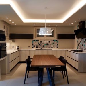 Ingresso Living Cucina Dining In Residenza A Cesenatico Segni D Interni