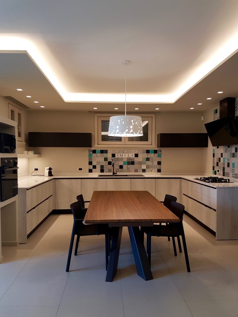 Ingresso Living Cucina Dining In Residenza A Cesenatico Segni D Interni