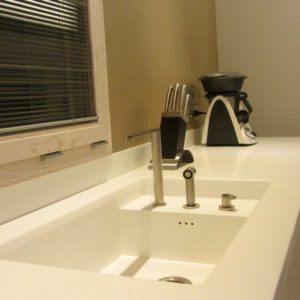 Lavabo Personalizzato Corian Cucina Residenza Bellaria