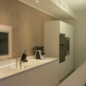 Lavabo Personalizzato Corian Volumi Cucina Residenza Bellaria