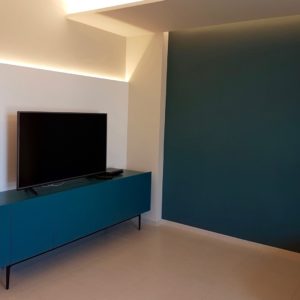 Living Madia Cartongesso Led–tv Residenza Cesenatico